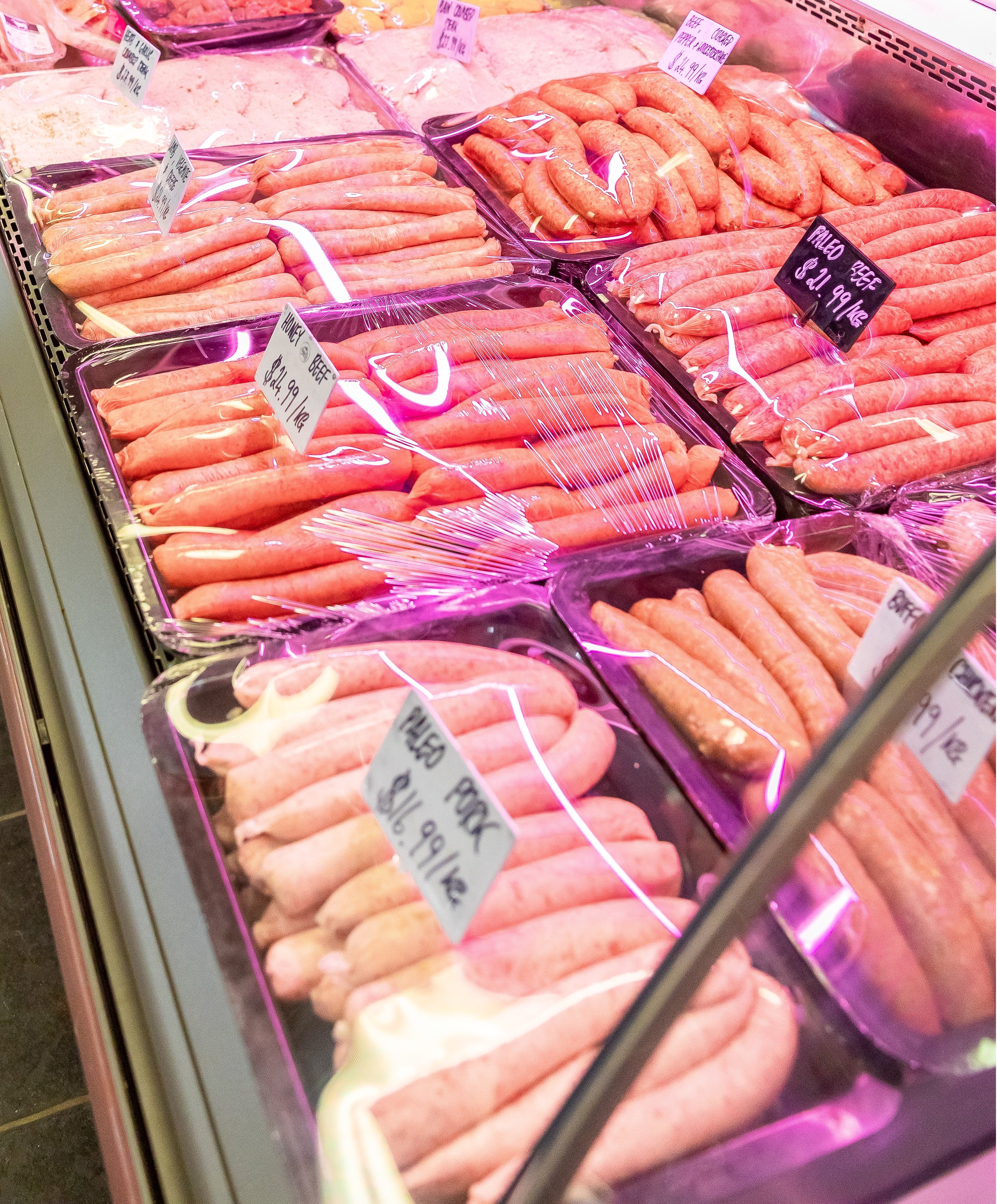5kg Bulk Buy- Gourmet Beef Sausages- 40 Flavours Available